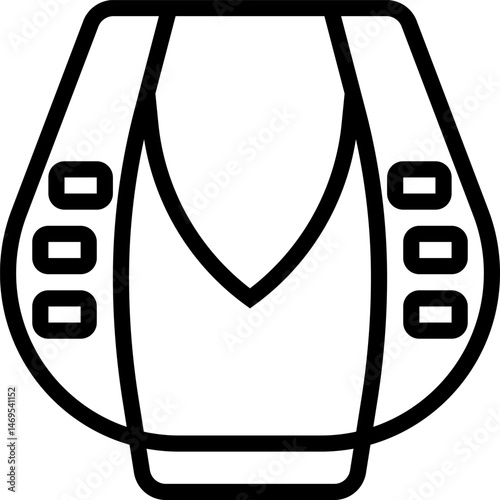 bonnet illustration on a white background    