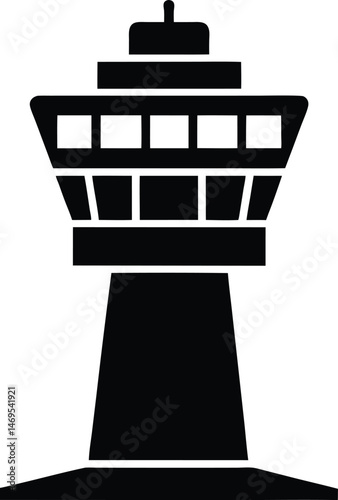 control tower icon vector illustration