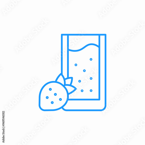 fruit drink beverage icon sign vector
