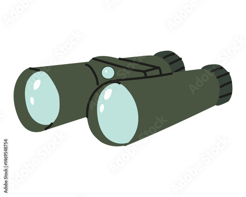 Binoculars set against a simple backdrop for outdoor exploration and wildlife observation