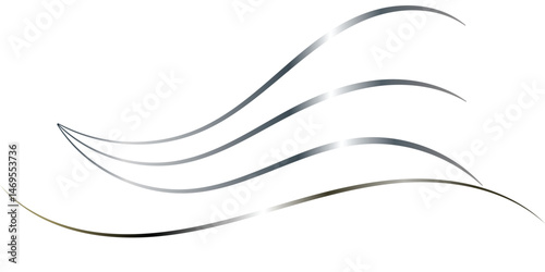 This image features elegant, flowing gray lines with subtle gradient shading, creating a dynamic abstract design.