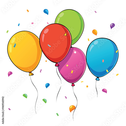 Colorful balloons and confetti (5)