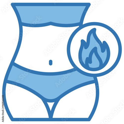 Belly Fat Burn Icon