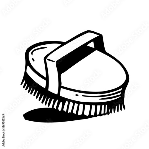 Handheld Scrubbing Brush - Ergonomic Grip with Durable Bristles
