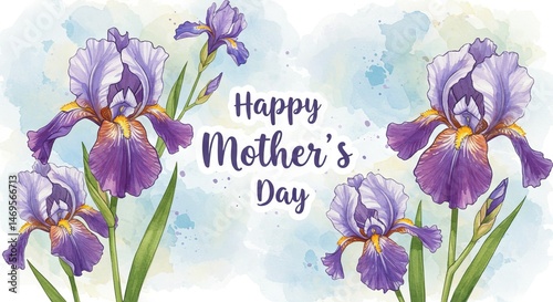 Elegant floral design celebrating Mother's Day.