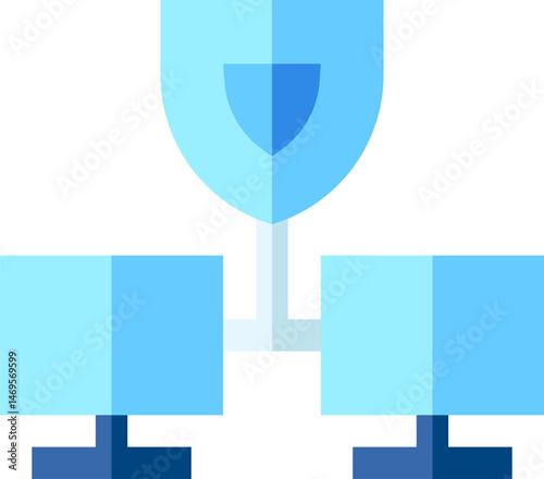 network illustration on a white background     