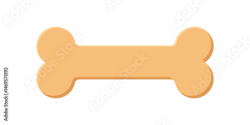 Dog bone icon in flat style. Human skeleton vector illustration on isolated background. Healthy orthopedic sign business concept.