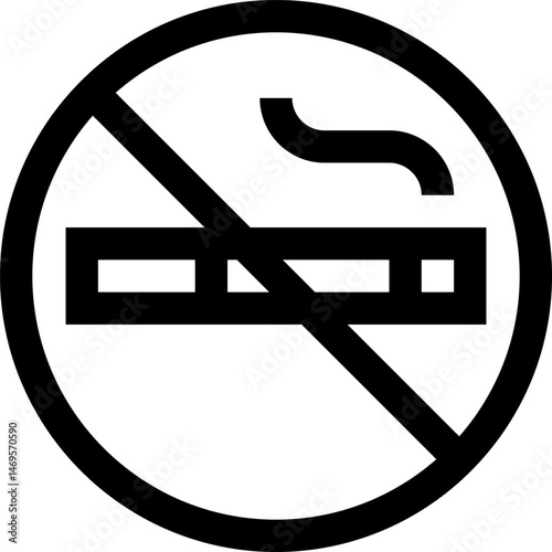 no smoking (2) illustration on a white background     