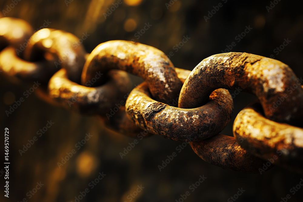 Fototapeta premium rusty metal chain