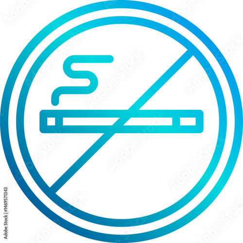 no smoking illustration on a white background     