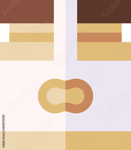 peanut butter illustration on a white background     