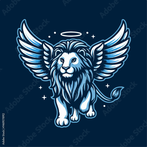 vector illustration of a lion with wigs