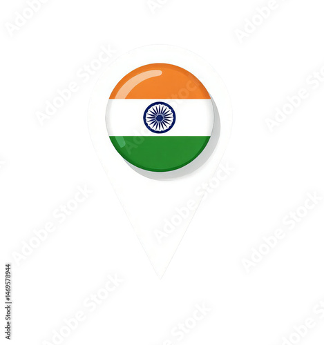 Indian Flag Icon, Isolated Transparent Background, Minimalist Design Element Free Download Indian Flag Icon, Isolated Transparent Background, Minimalist Design Element - GFXLoad