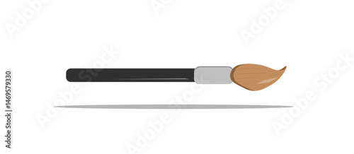 brush on a white background shadow