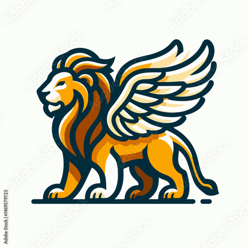 vector illustration of a lion with wigs
