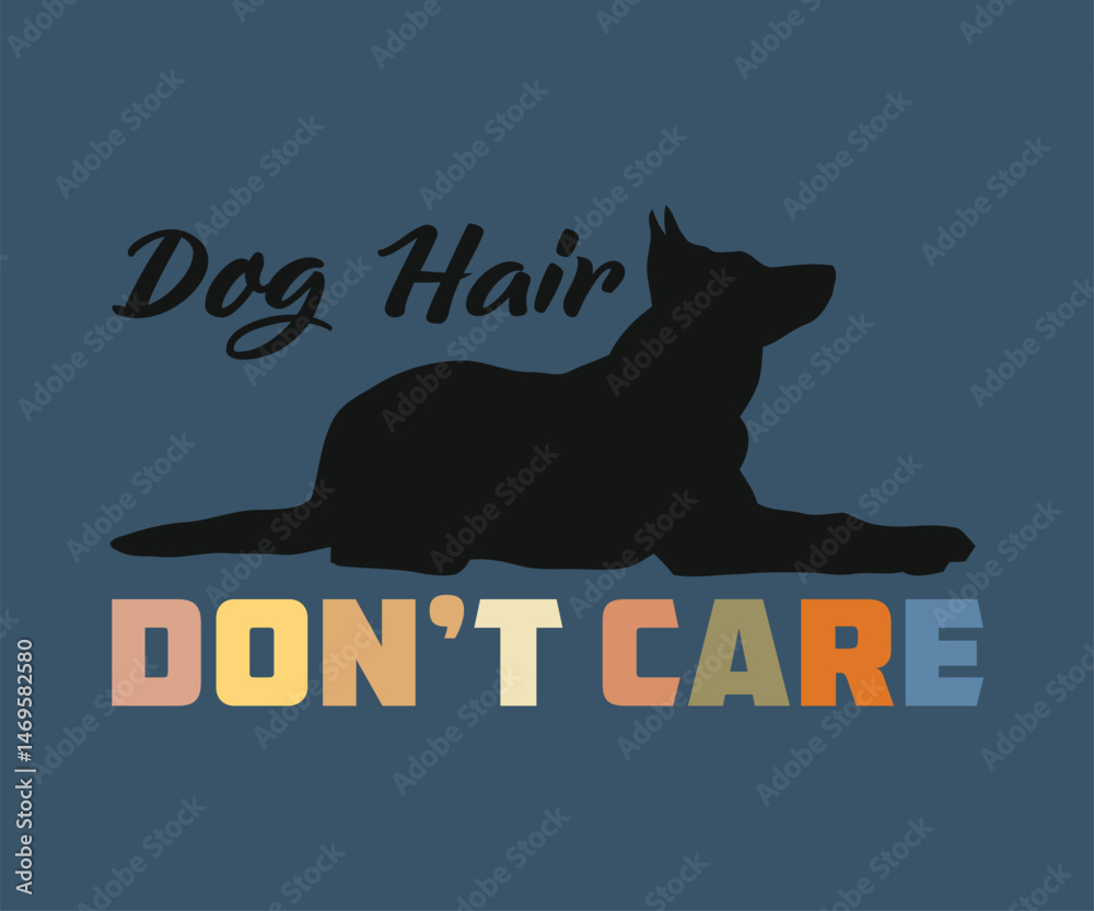 Obraz premium Dog here dont care, Cute and fun dog-themed T-shirt design, perfect for pet lovers and dog owners. Ideal for apparel, gifts, and casual wear.
