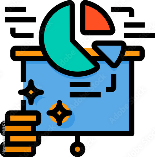 planing illustration on a white background     