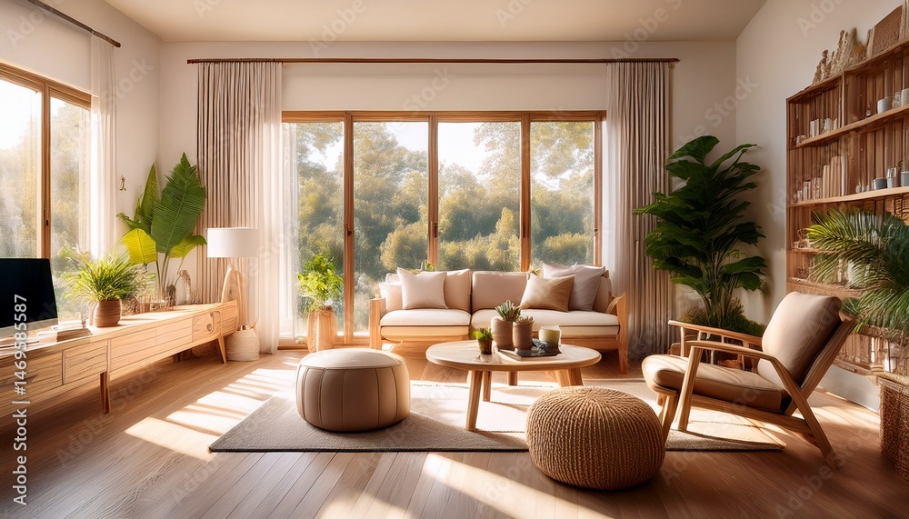Naklejka premium indoor activities stay inside and enjoy hobbies or relaxation to avoid the heat while staying cool and comfortable
