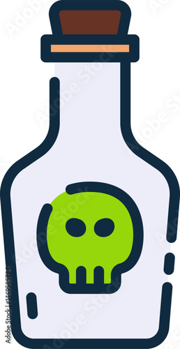 poison illustration on a white background     