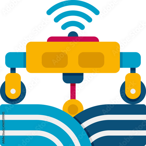 robotics illustration on a white background    