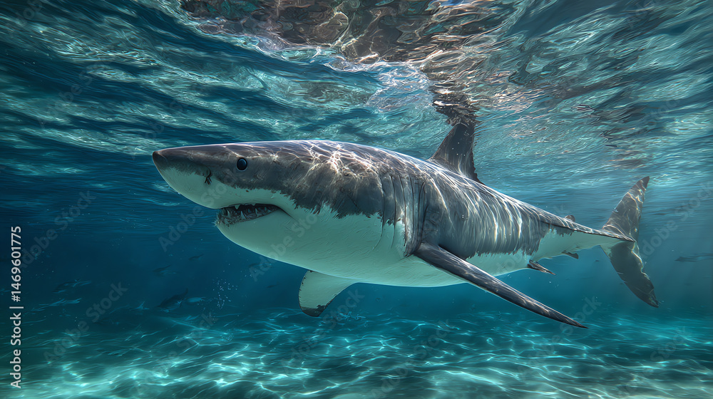 Fototapeta premium Shark Under Water