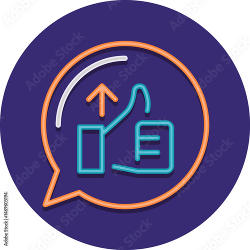 satisfied illustration on a white background     