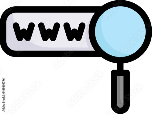 search bar illustration on a white background     