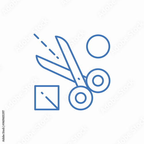 scissors cutting icon sign vector