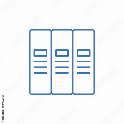 stack books icon sign vector