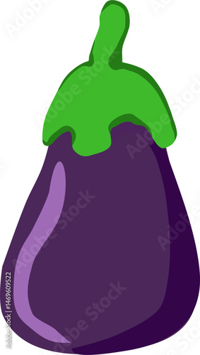Bakłażan – ilustracja wektorowa