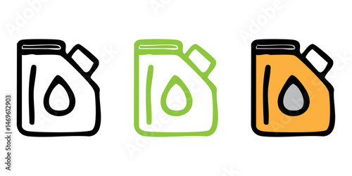 Fuel Canister Vector Icon – Industrial Container Illustration