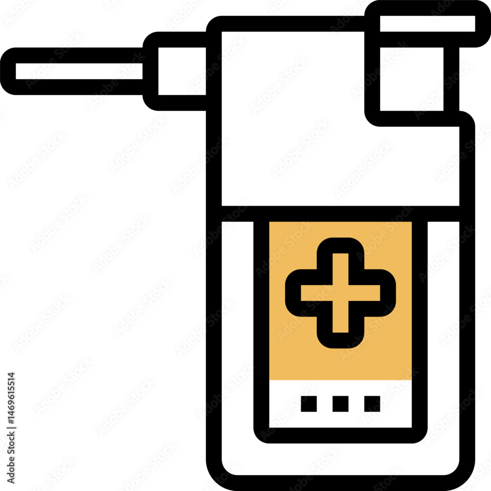 Fototapeta premium spray illustration on a white background 