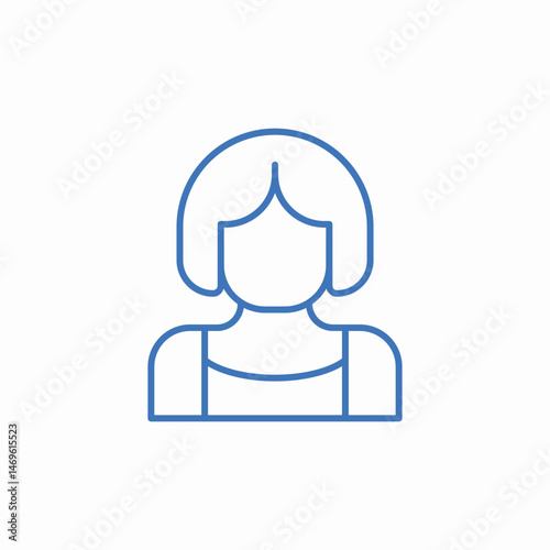 woman icon icon sign vector
