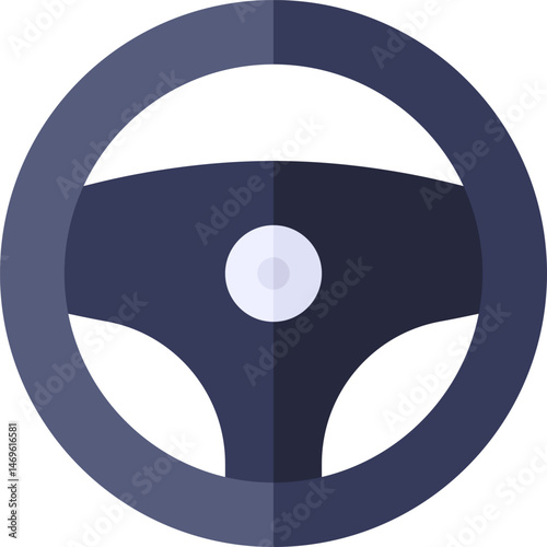 steering wheel illustration on a white background    