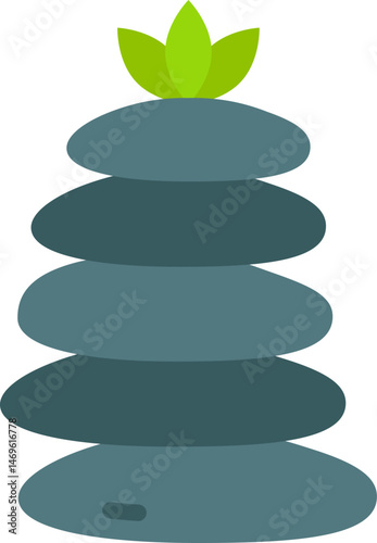 stones illustration on a white background     