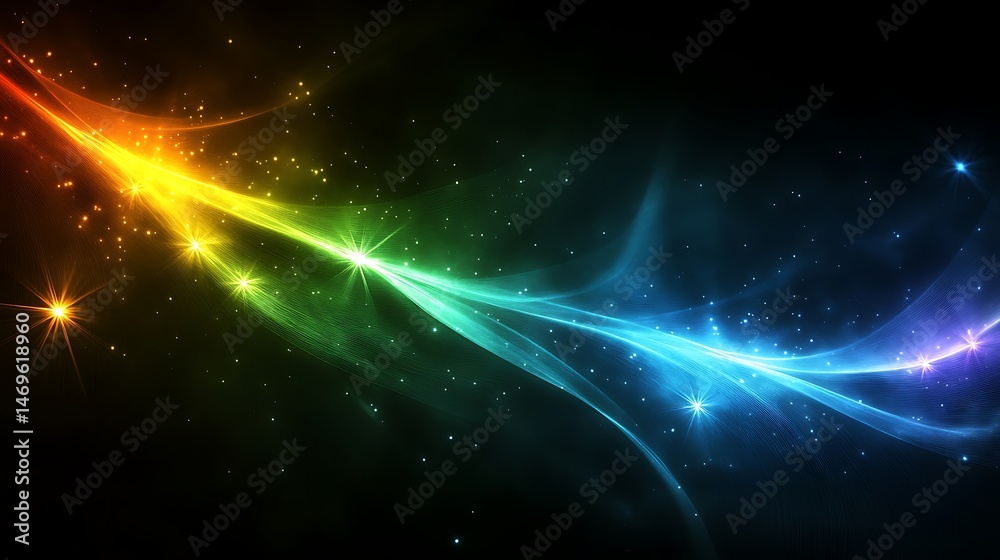 Obraz premium Colorful abstract energy streaks