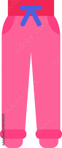 sweatpants illustration on a white background     