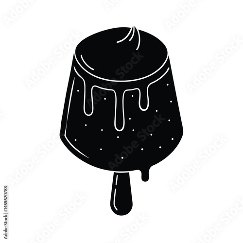 hyperrealistic kulfi with dripping syrup