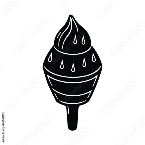 kulfi shaped ice sculpture