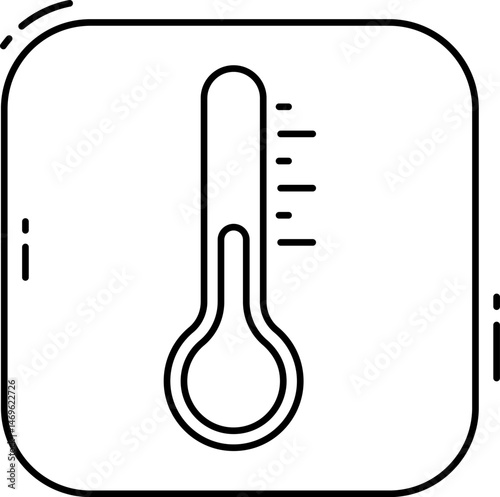 temperature sensor illustration on a white background     
