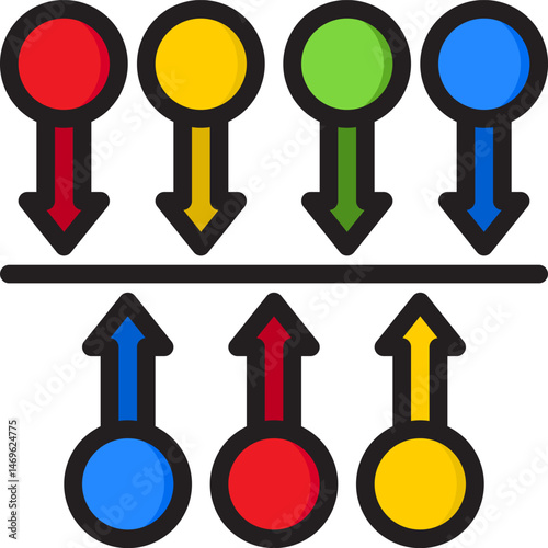 timeline illustration on a white background     