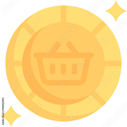 token (2) illustration on a white background     