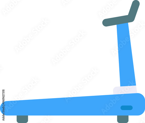 treadmill machine illustration on a white background     