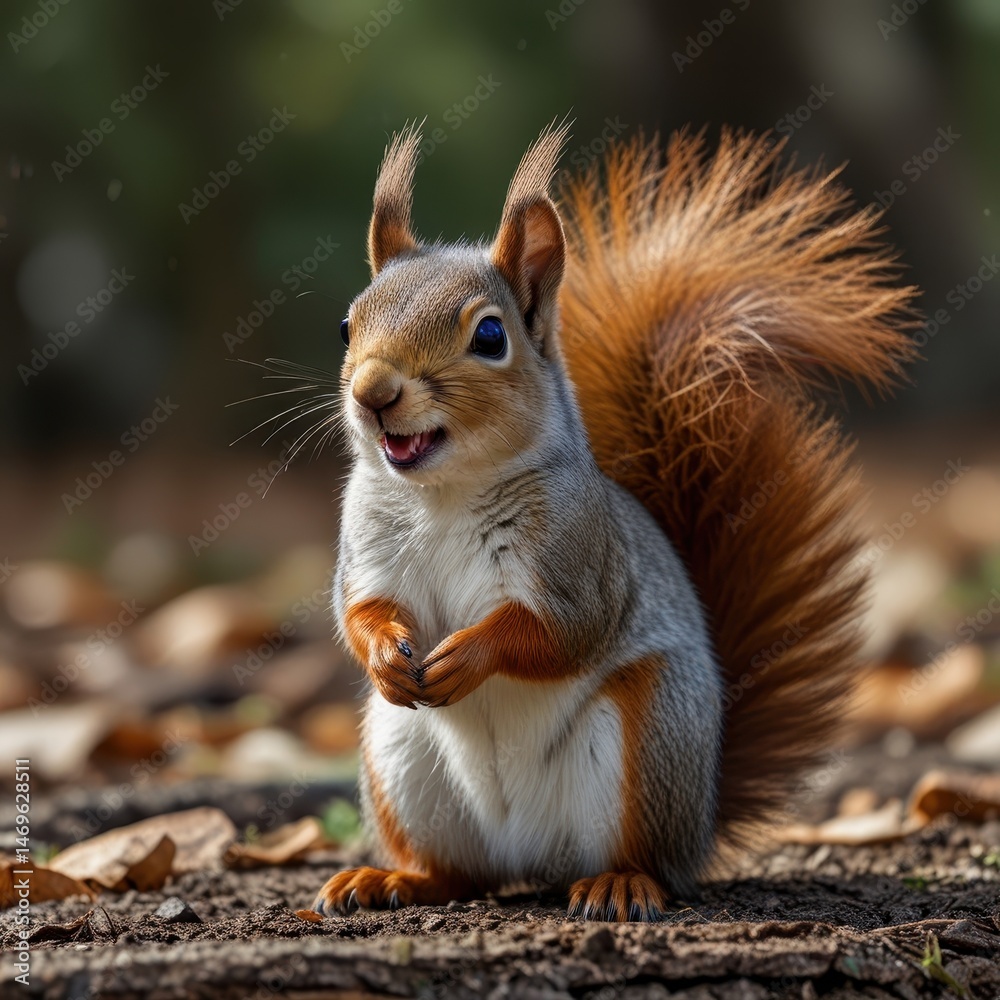 Obraz premium realistic hd images of squirrels in the wild