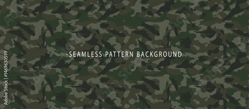 Seamless Camouflage Pattern Background for Design