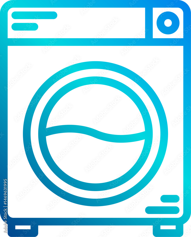 washing machine illustration on a white background washing machine illustration on a white background