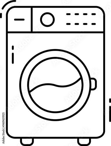 washing machine illustration on a white background     
