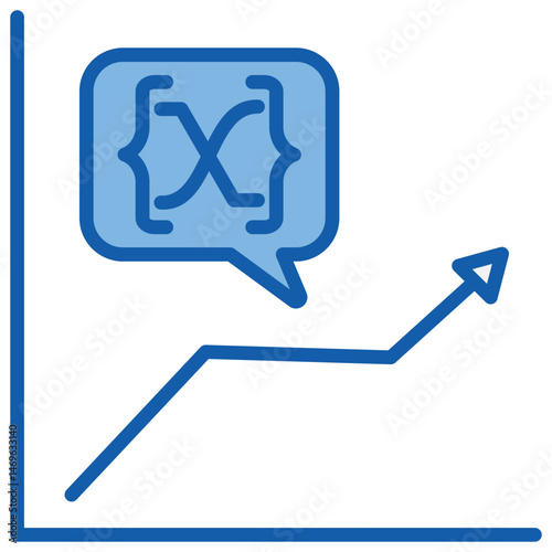 Variable Blue White Icon