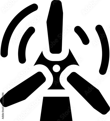 windmills illustration on a white background    