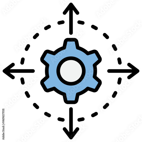 Impact Blue Black Icon